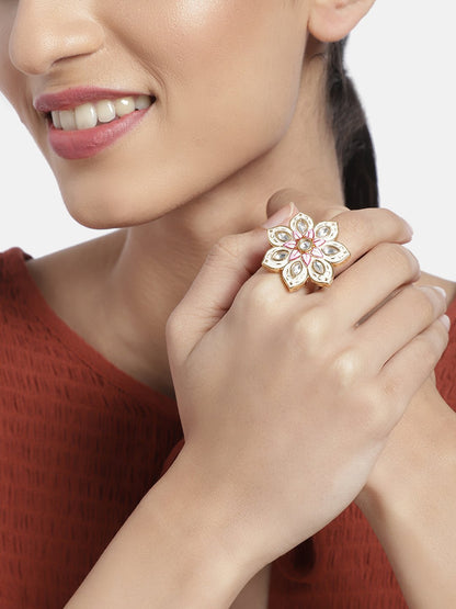 Women's Tradtional Meenakari finger ring