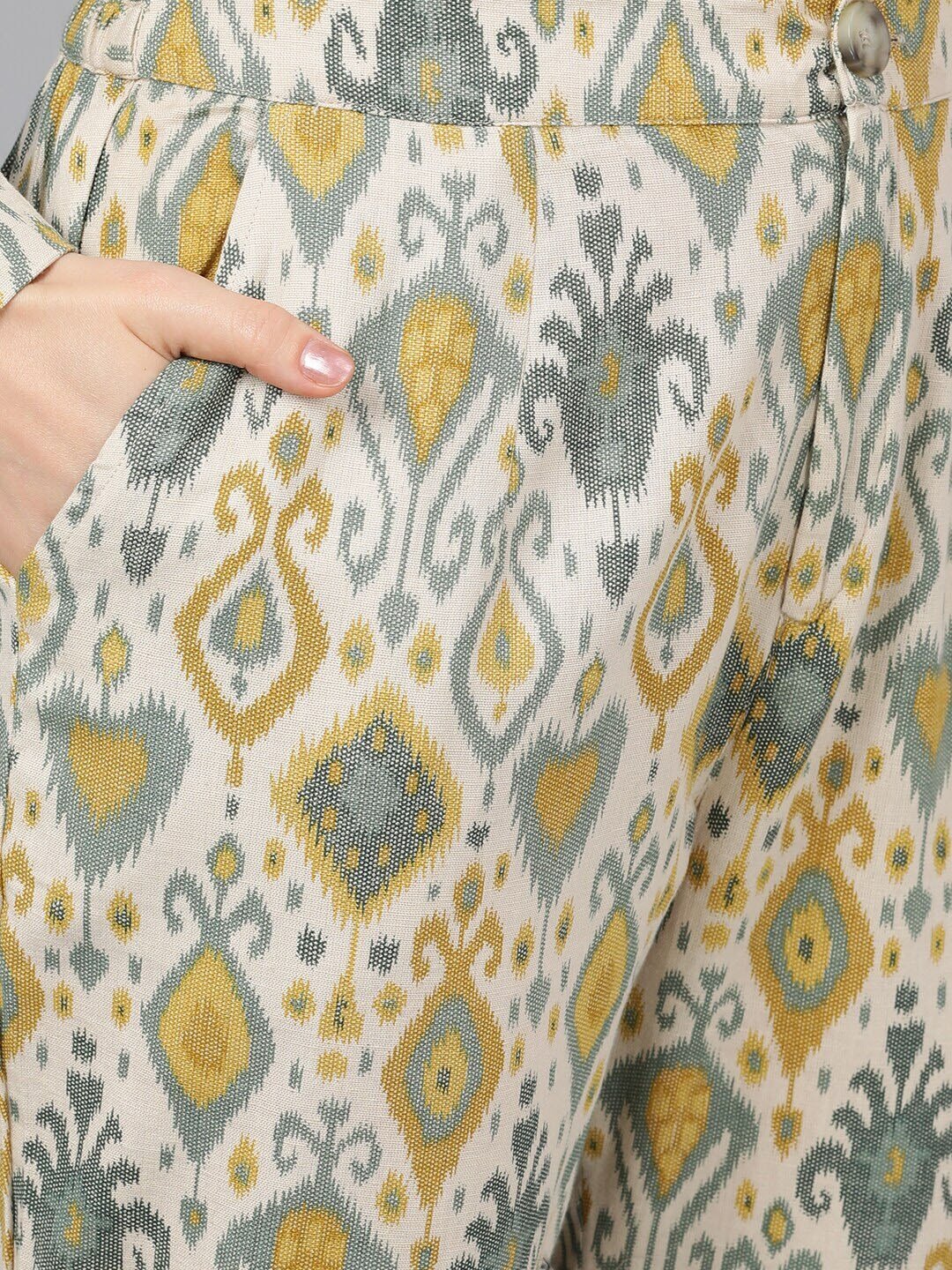 Women's Printed Coat with Trousers