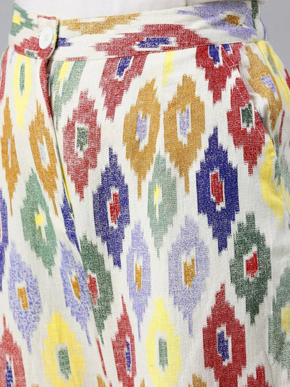Women's Printed Coat with Trousers