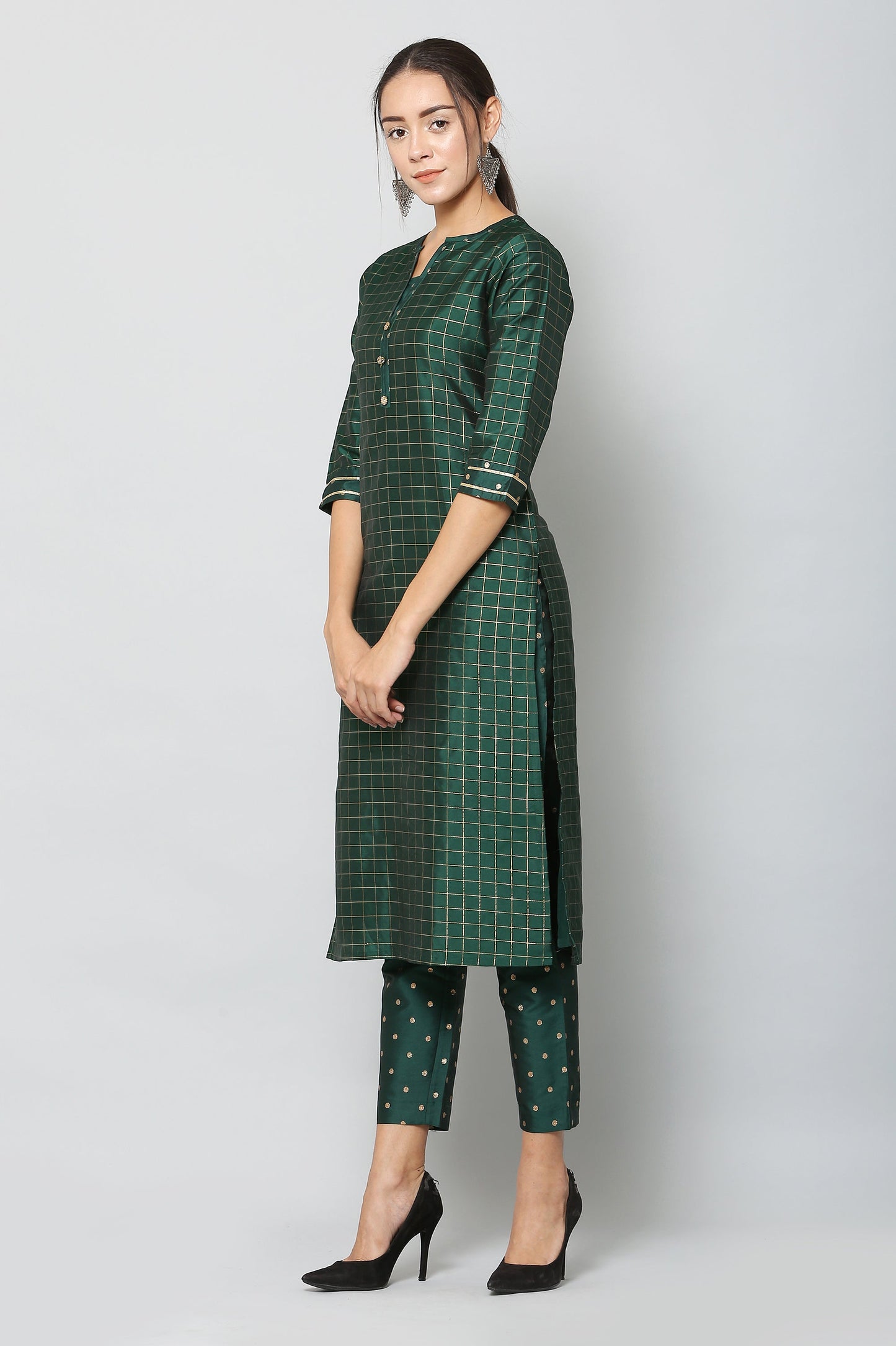 Women's Kurta And Pant With Dupatta Set