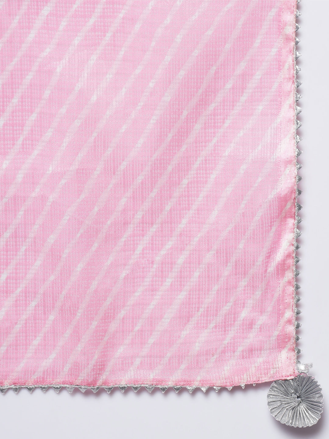 Women's Solid Pink Kurta With Trousers & With Dupatta