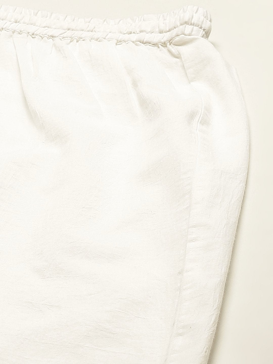 Women's Solid Schiffli Straight Cotton Palazzos