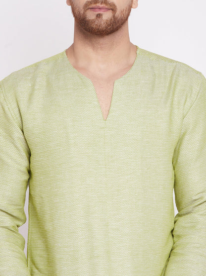 Men's Kurta with Slit Necklin