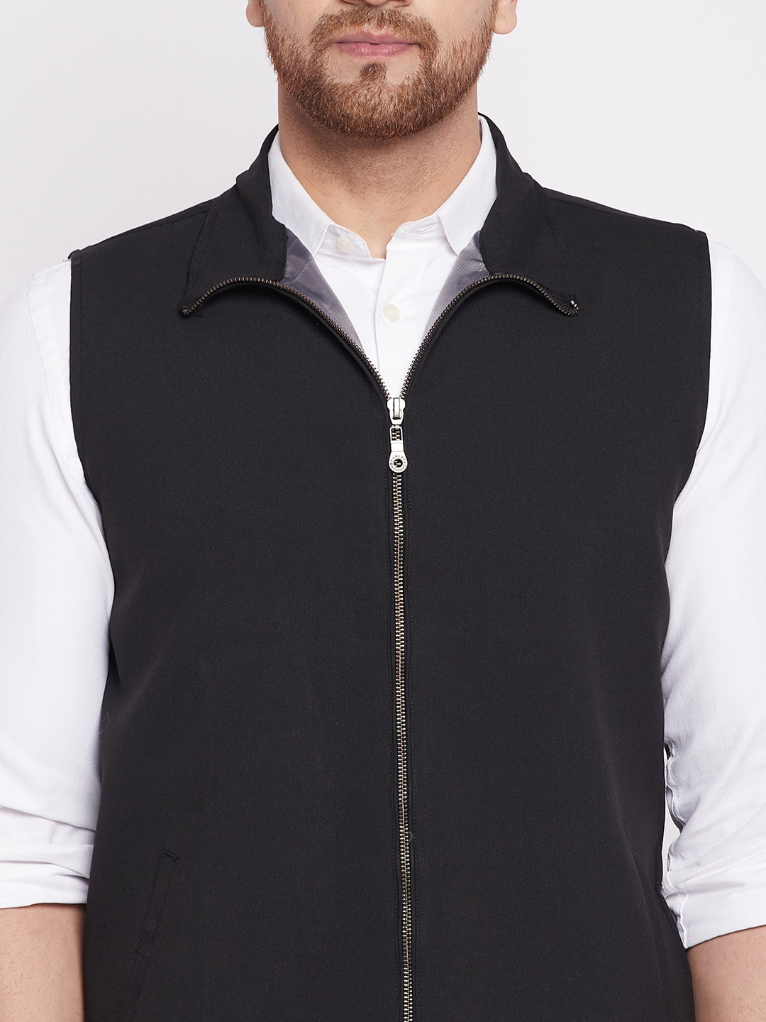 Men's Nehru Jacket With Welt Pocket