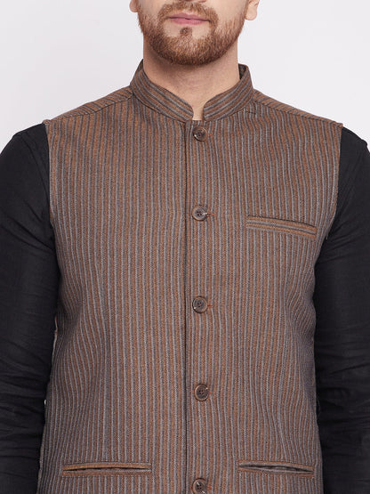 Men's Nehru Jacket with welt pocket