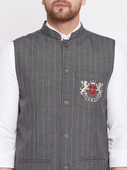 Men's Nehru Jacket With Welt Pocket