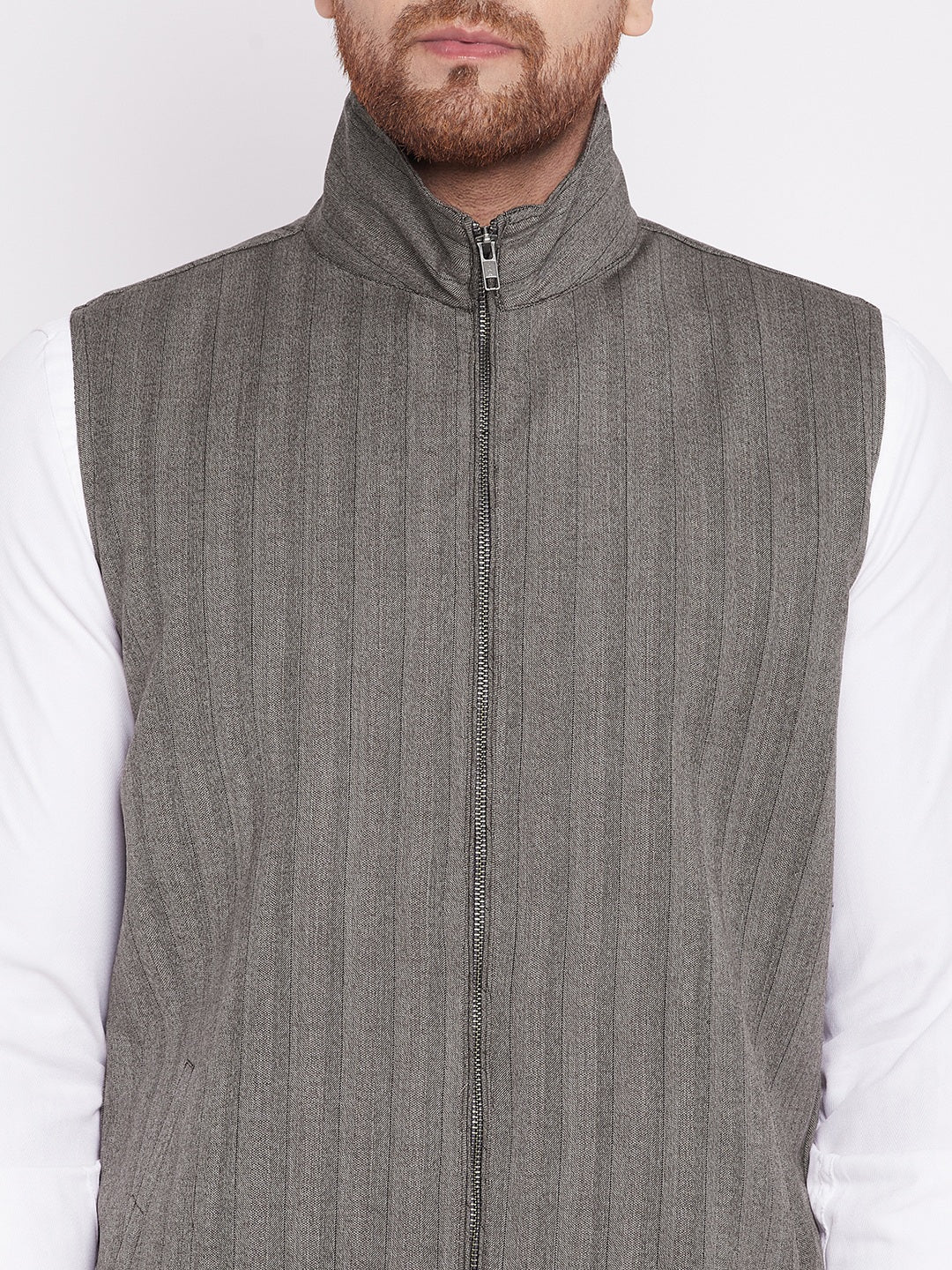 Men's Nehru Jacket With Welt Pocket