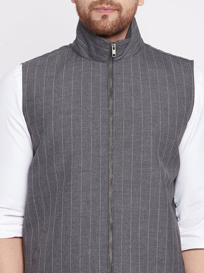 Men's Nehru Jacket With Welt Pocket