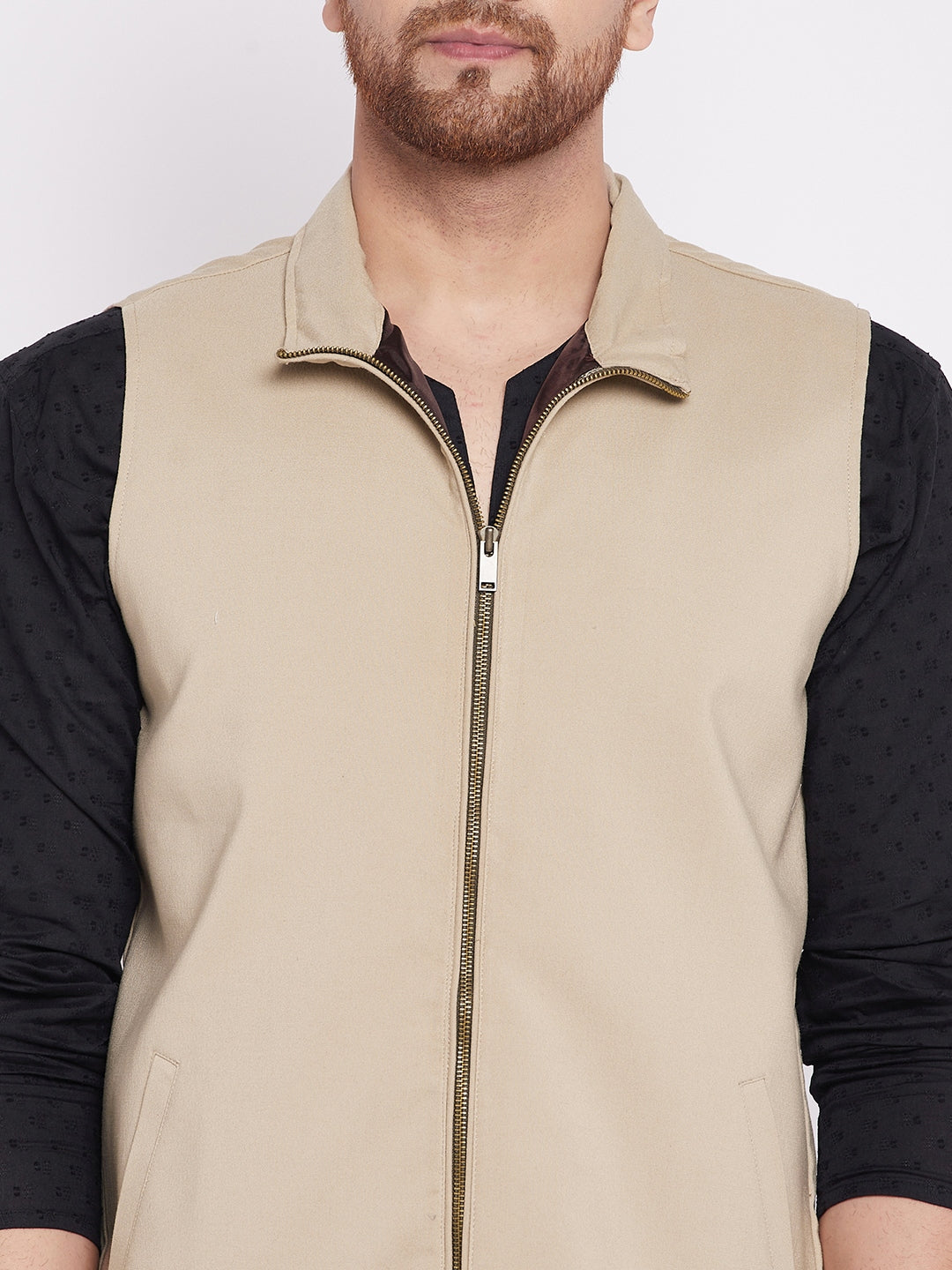 Men's Nehru Jacket With Welt Pocket