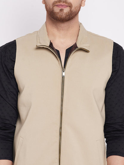 Men's Nehru Jacket With Welt Pocket