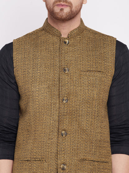 Men's Nehru Jacket with welt pocket
