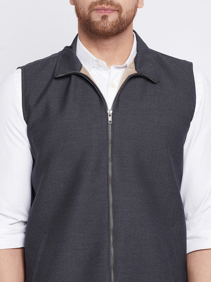 Men's Nehru Jacket With Welt Pocket