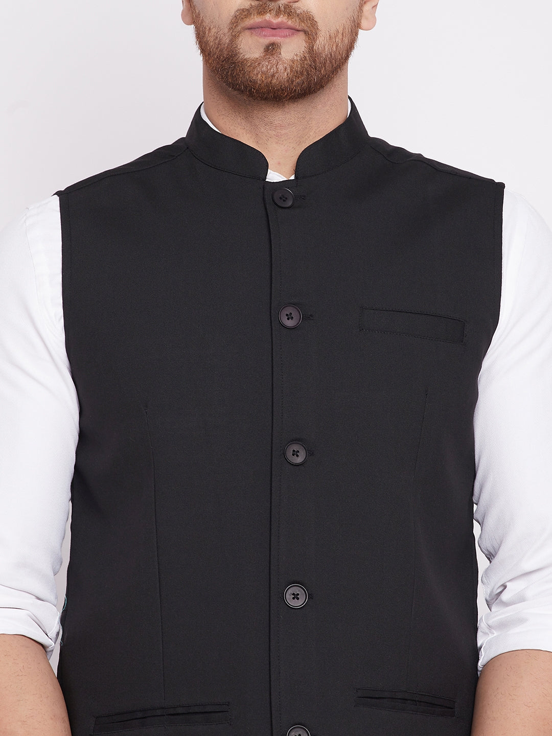 Men's Nehru Jacket With Welt Pocket