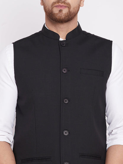 Men's Nehru Jacket With Welt Pocket
