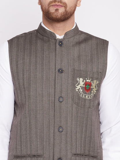 Men's Nehru Jacket With Welt Pocket