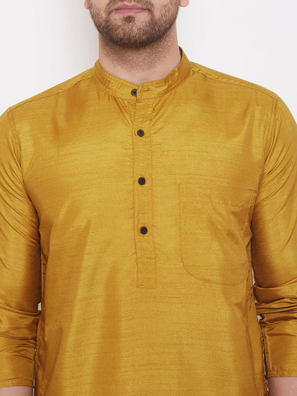 Men's Mustard Festive Kurta