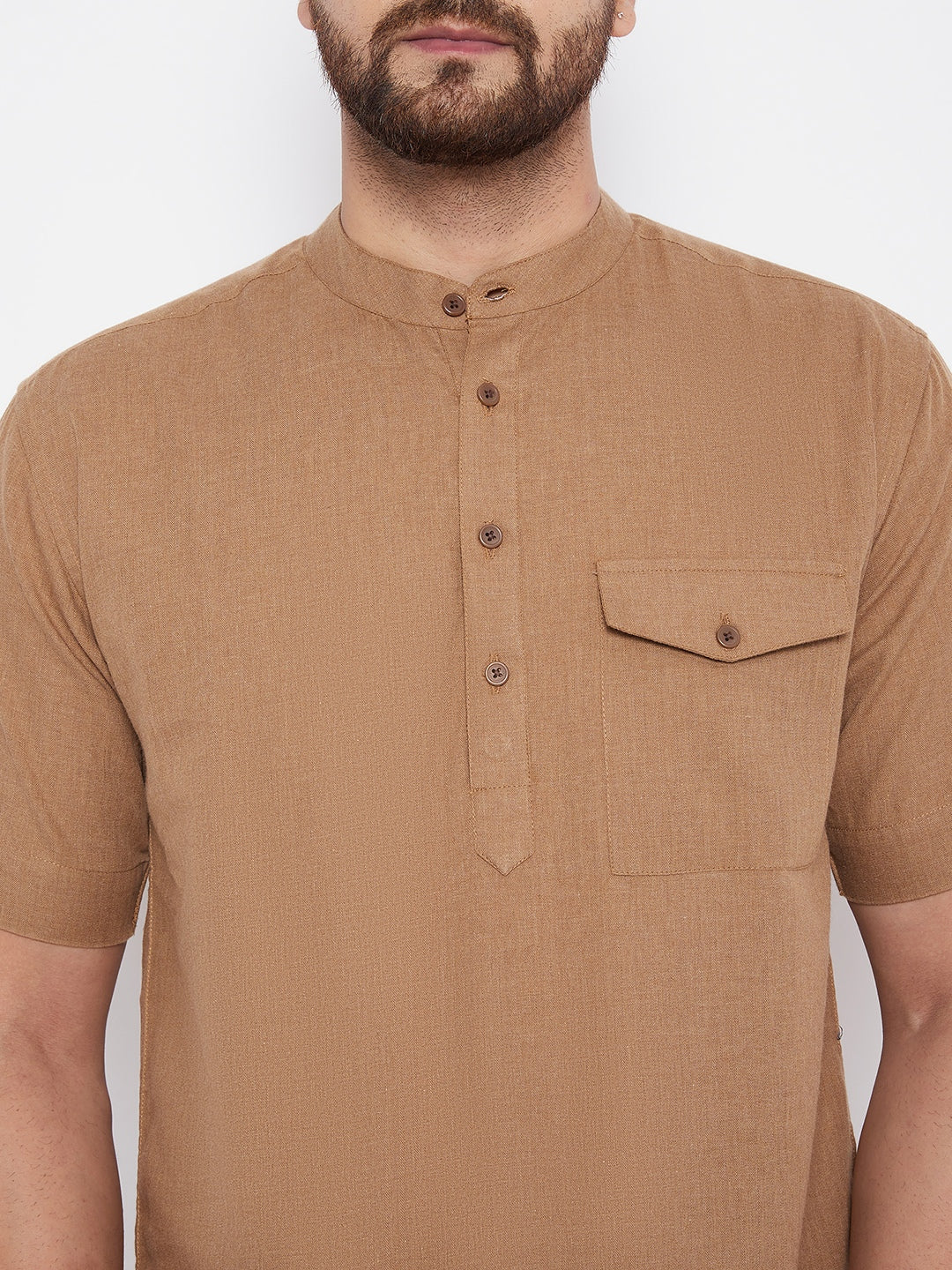 Men's Solid Cotton Kurta
