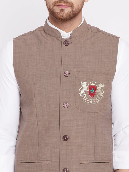 Men's Nehru Jacket With Welt Pocket