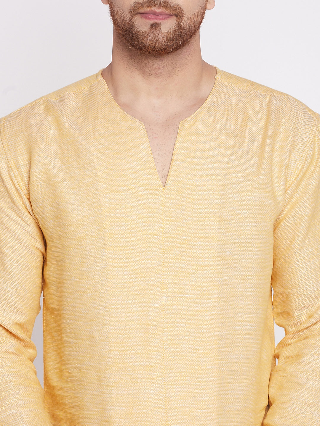 Men's Kurta with Slit Necklin