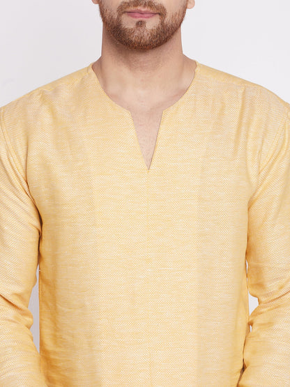 Men's Kurta with Slit Necklin