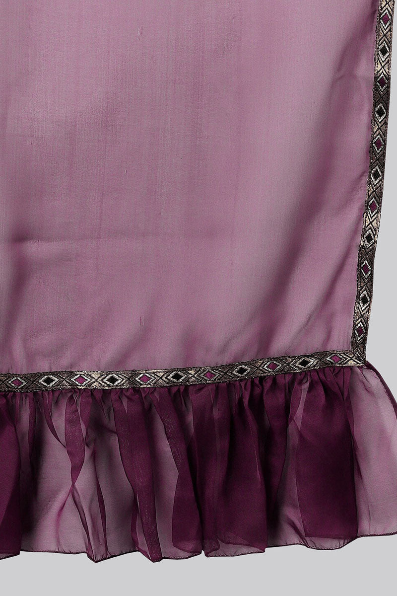 Women's Cotton Blend Printed Kurta Pants Dupatta Set
