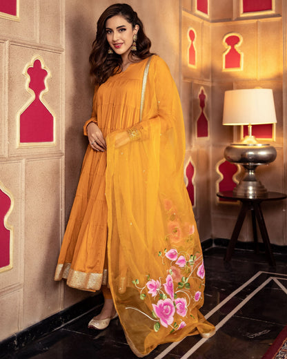 Women's Rasikpriya Handpainted Suit Set