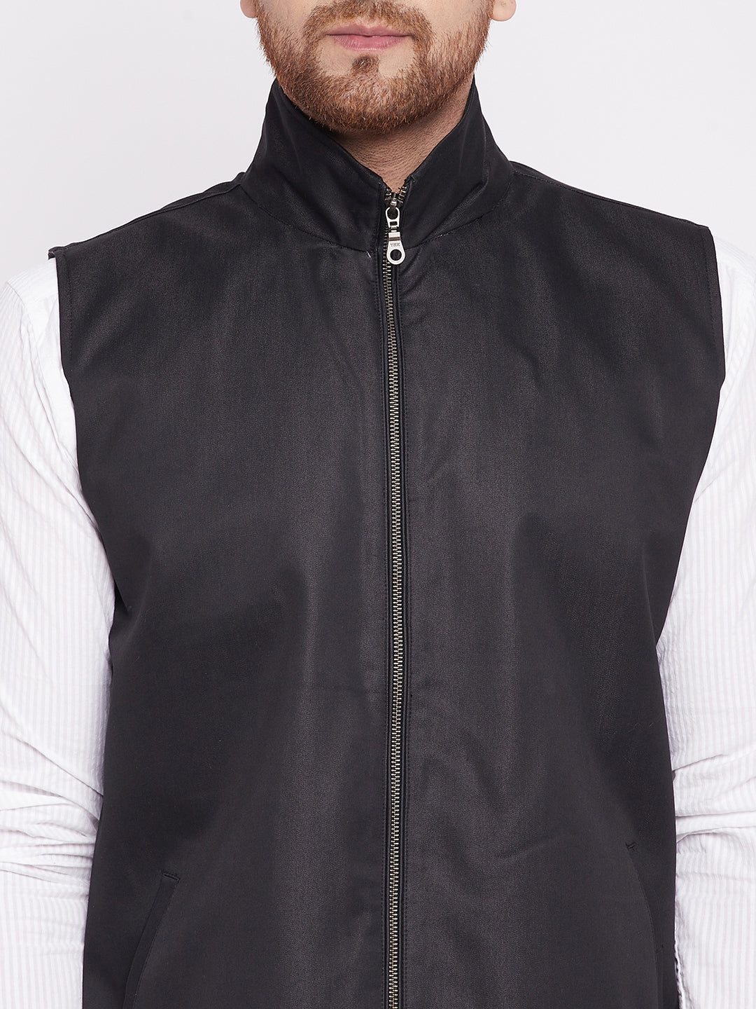 Men's Nehru Jacket With Welt Pocket