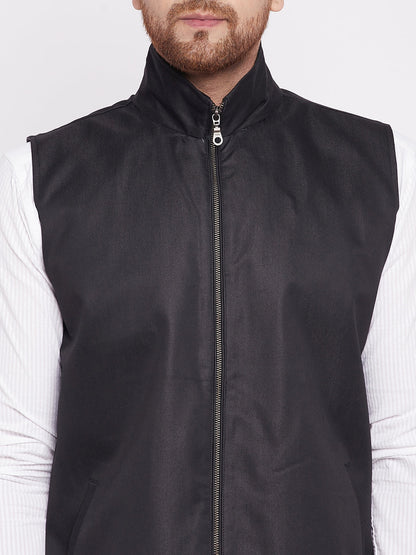 Men's Nehru Jacket With Welt Pocket