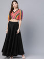 Women's Printed Top with Skirt