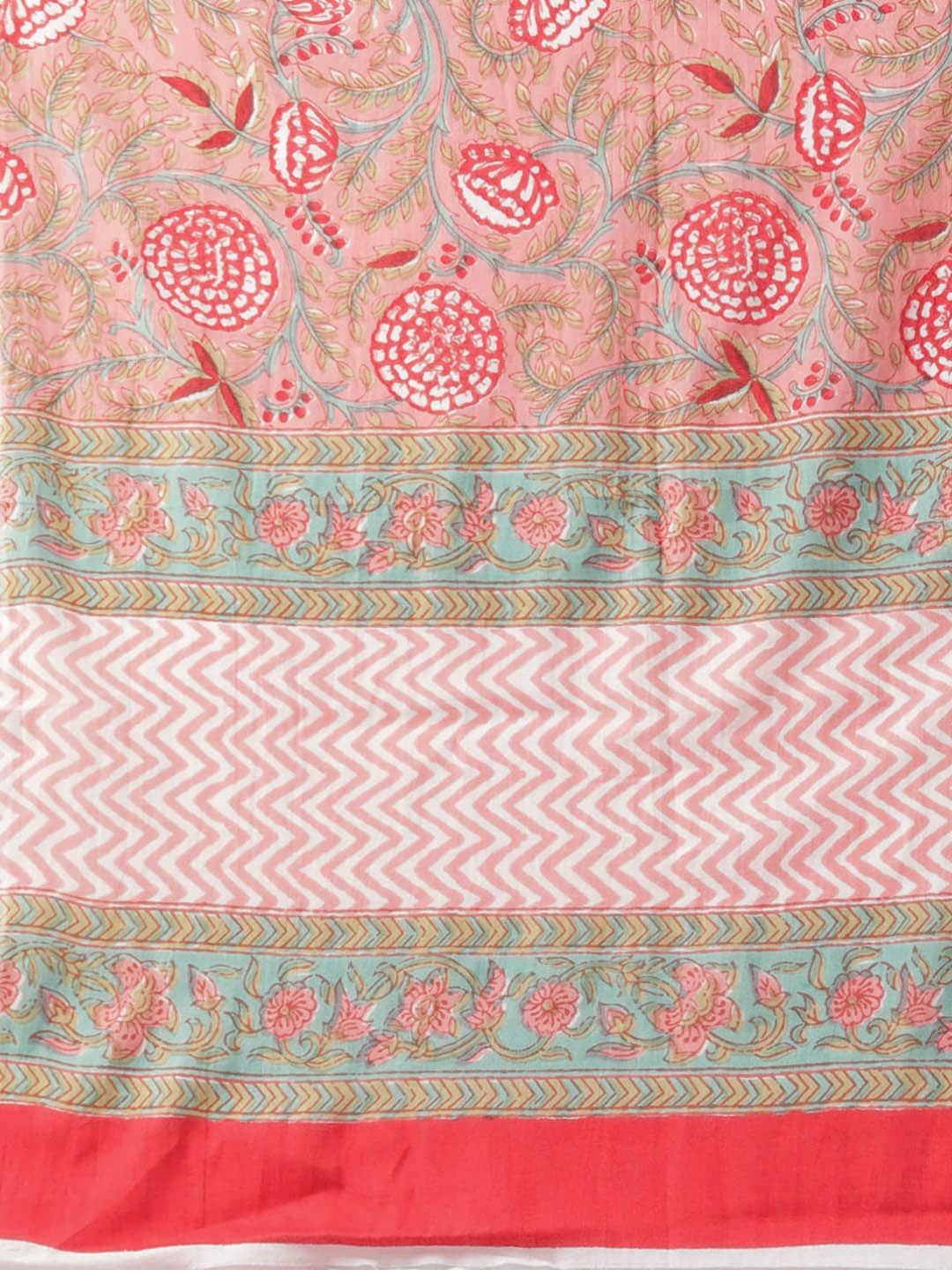 Women's  Red & Pink Solid Kurta with Palazzos & Dupatta