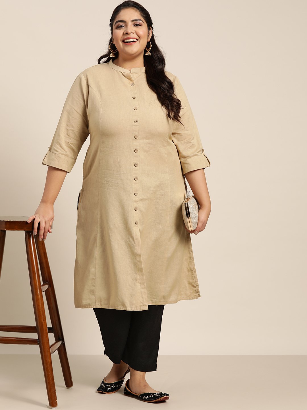 Women's Rayon Solid Cigarette Pants