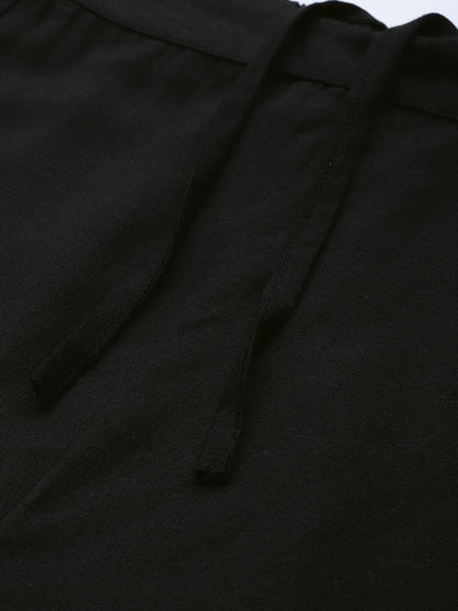 Women's Rayon Solid Cigarette Pants