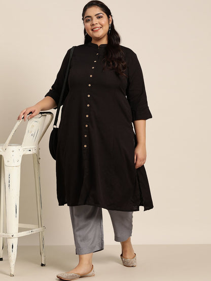 Women's Rayon Solid Cigarette Pants