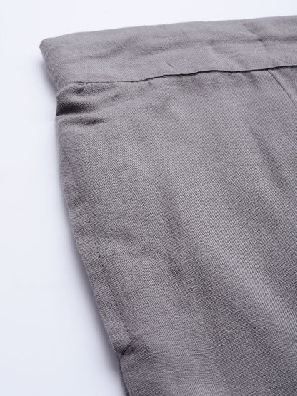 Women's Rayon Solid Cigarette Pants