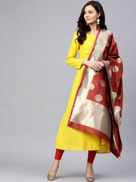 Women's  Brocade Work Dupatta