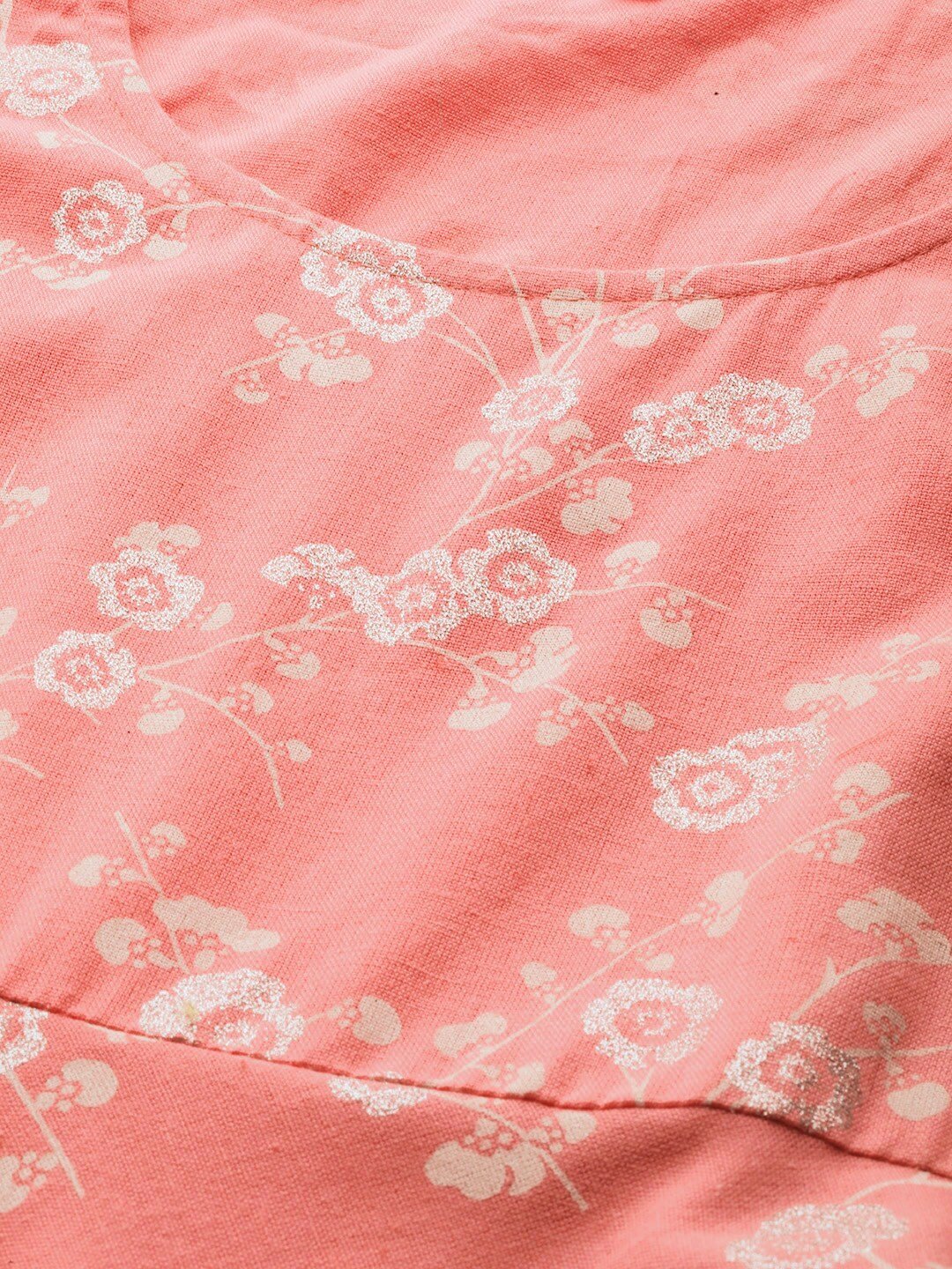 Women's  Pink & Off-White Khari Print Maxi Dress
