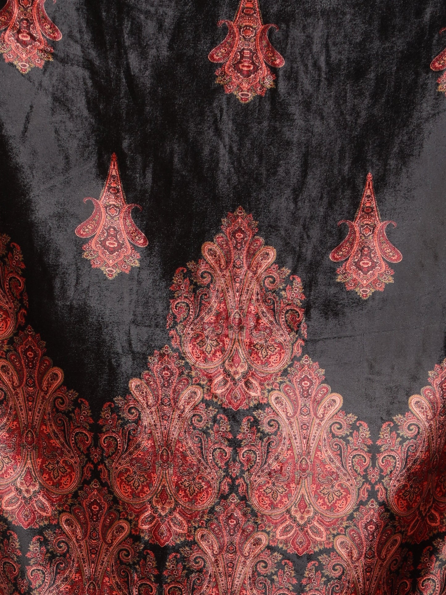 Women's Multicolored Polyster Velvet  Digital Printed Dupatta