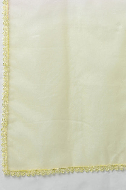 Women's Poly Silk Embroidered Kurta Pants With With Dupatta