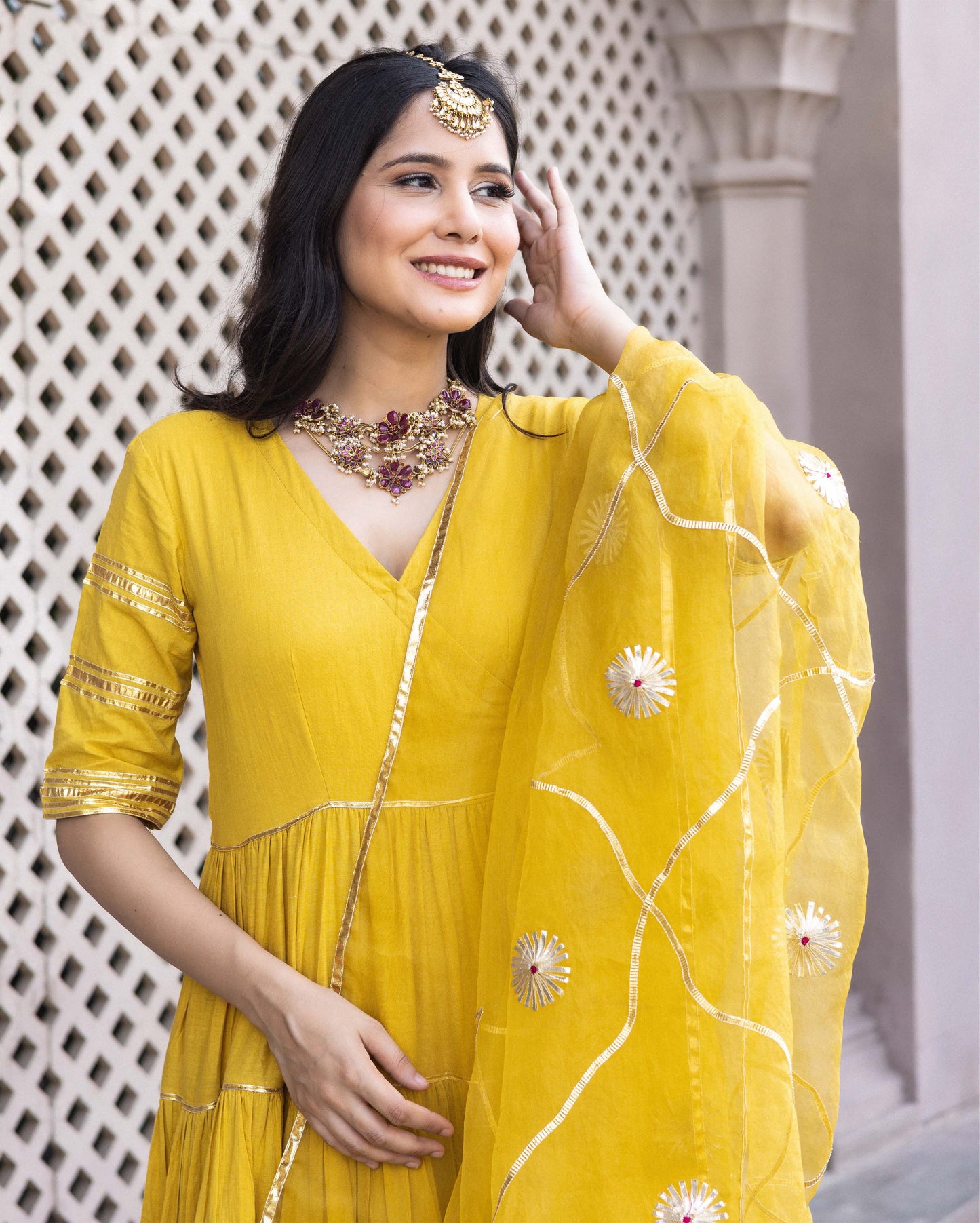 Women's Dahabi Gotapatti Cotton Suit Set