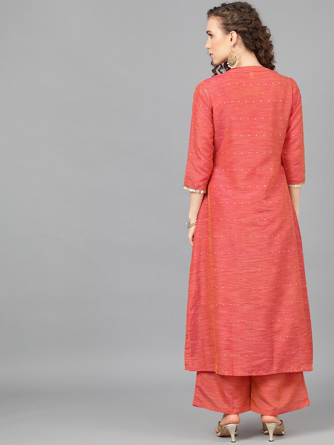 Women's Self Design Top with Palazzos