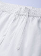 Women's White Cotton Voile Solid Sharara