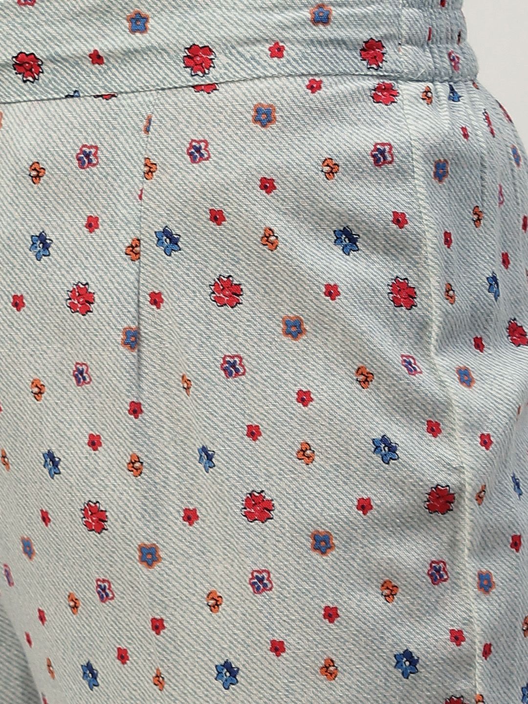 Women's Kurta Pant Set with Printed Jacket