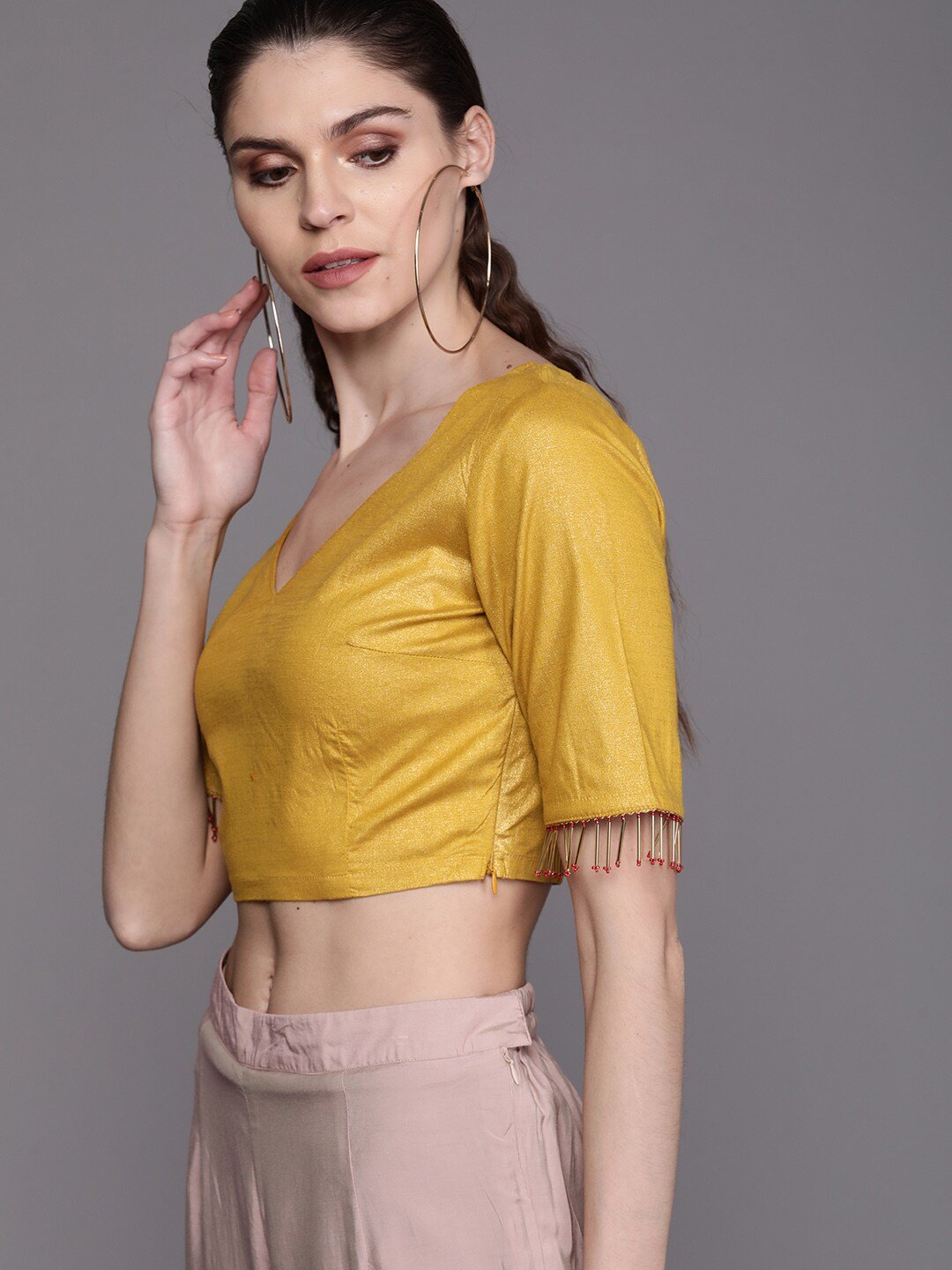 Women's Solid Saree Blouse