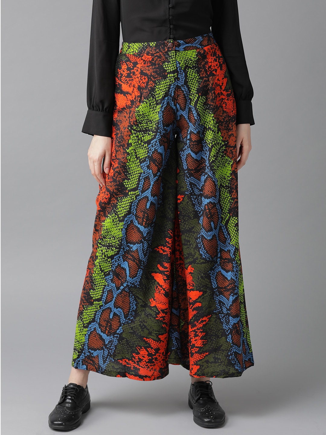 Women's Multicolor Flared Palazzo