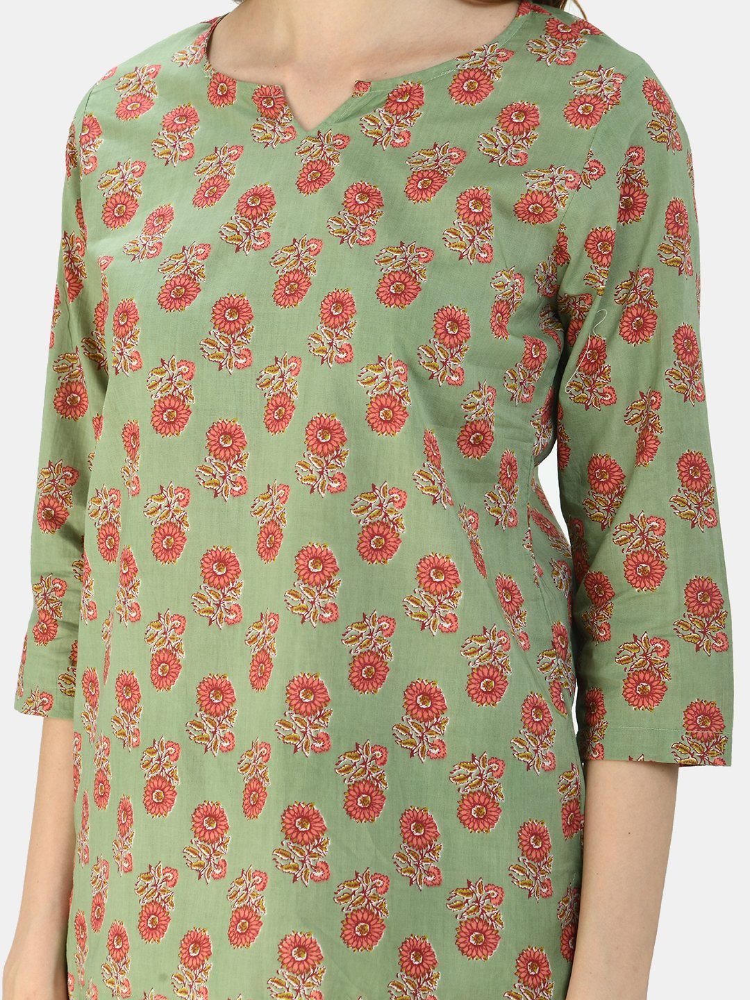 Women's Multicolor Cotton Printed Half Sleeve V Neck Casual Night Suit