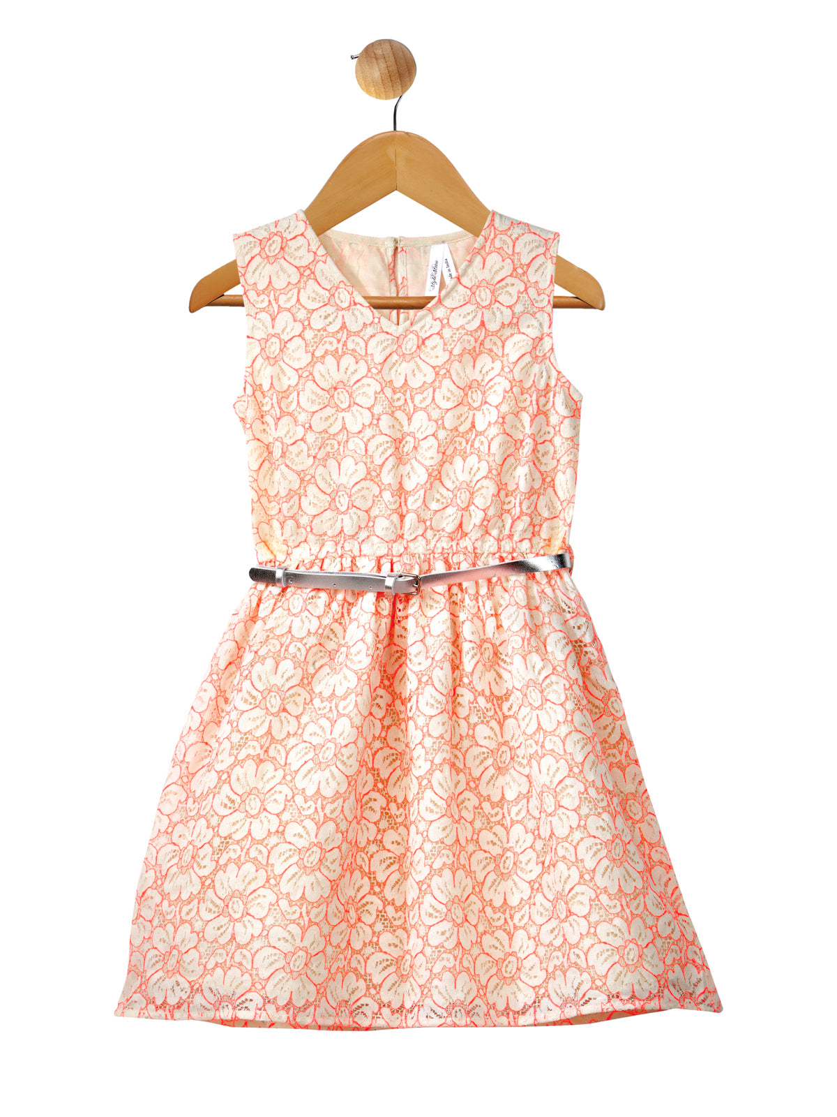 Color_Off White & Neon Orange