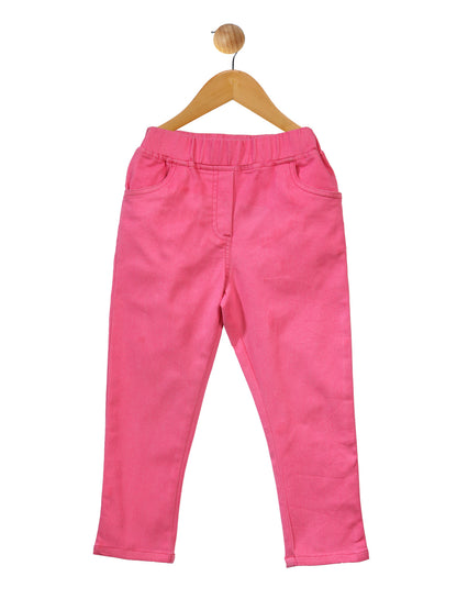 Girl's  Bright Flower Print Jumpsuit - S
