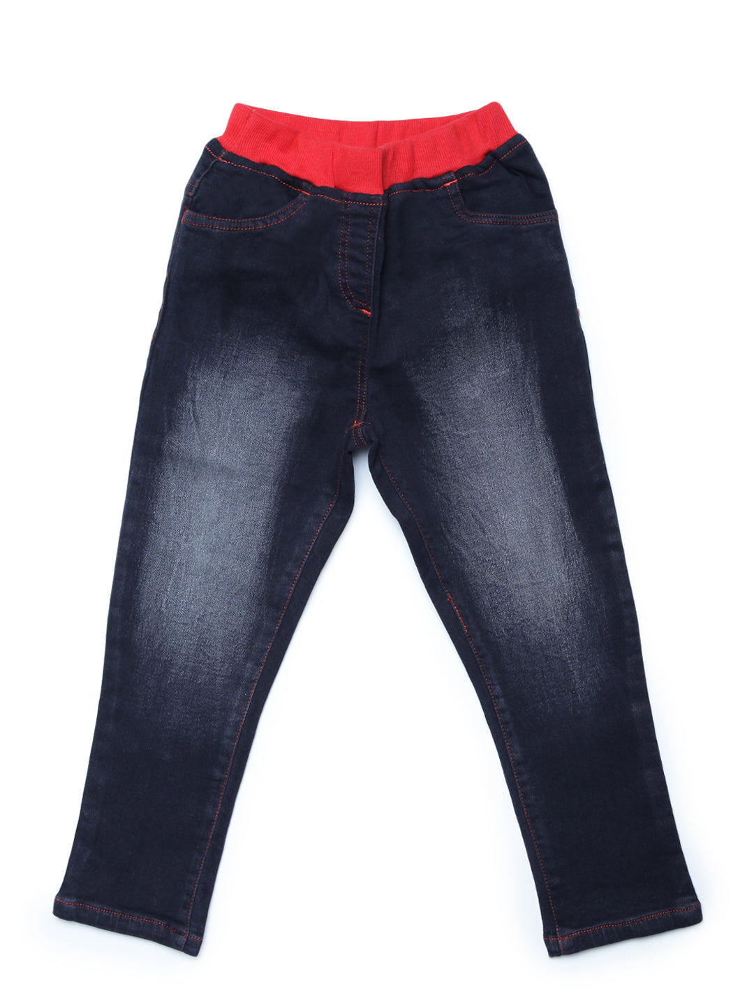 Gilr's Denim Skirt With Bow Tie Belt And Embellished Patch - S