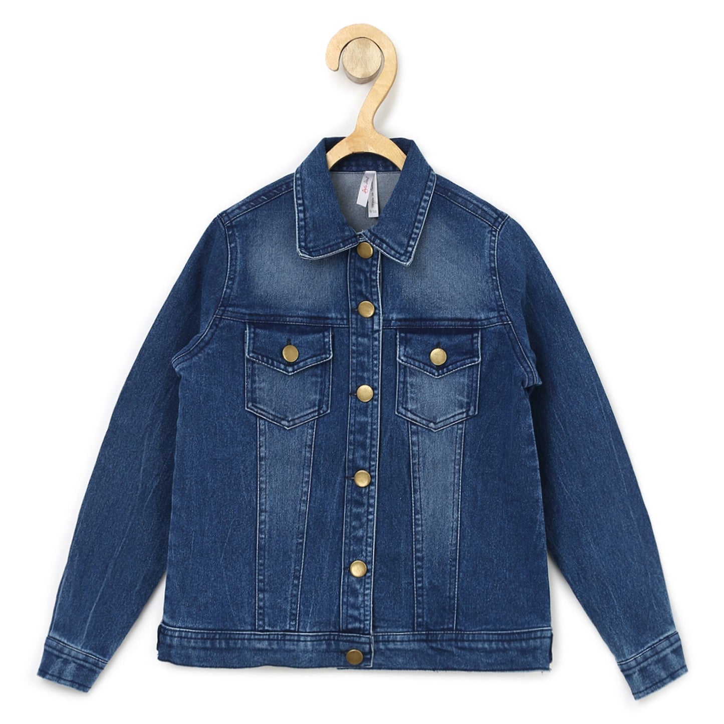 Girl's Side Tape Denim Jacket - S