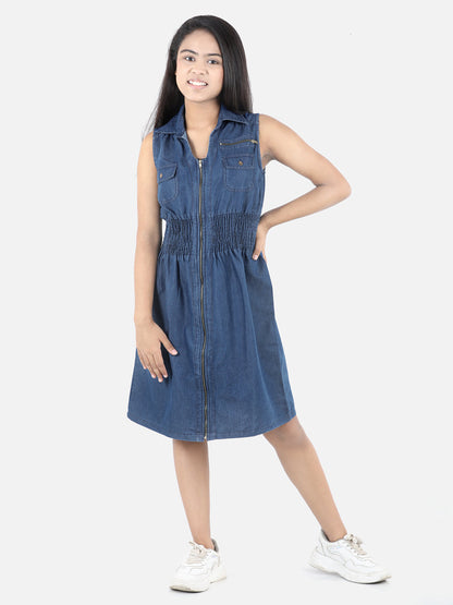 Girl's Multi Coloured Pleated Dress - S